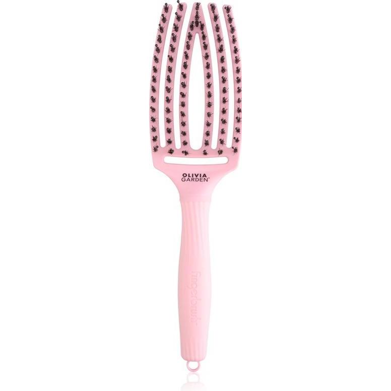Olivia Garden, Spazzola + Pettine, - Fingerbrush Combo M Think Pink Jaipur Rose