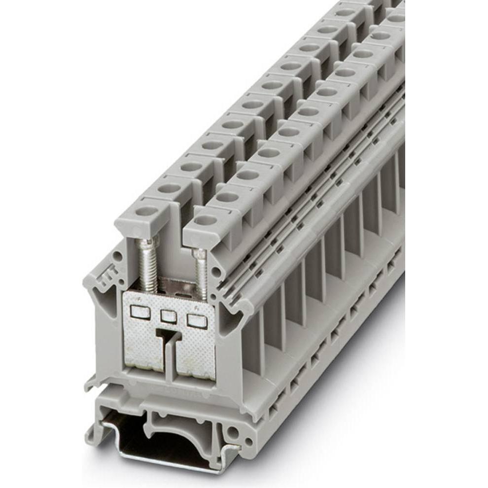 Phoenix Contact Morsettiera DIN a vite 16mm terminale, Cavo + Spina elettrica, Grigio