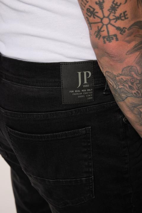 Actual product image JP1880 denim Bermuda shorts FLEXNAMIC®, denim, 5-pocket, destroyed, up to size 72 (70)