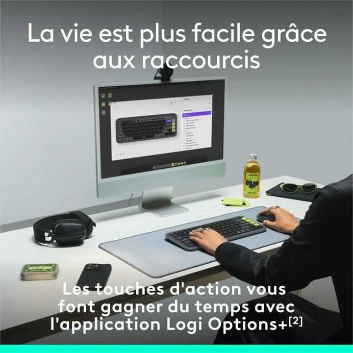 Image du produit Logitech Pop Icon Keys (FR, Sans fil)