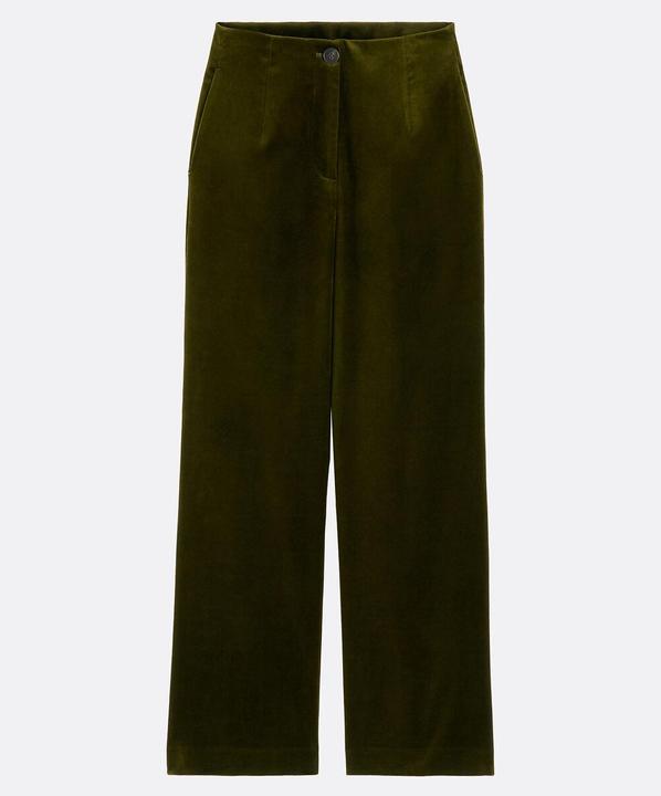 Actual product image La Redoute Collections Weite Hose aus glattem Samt (34)