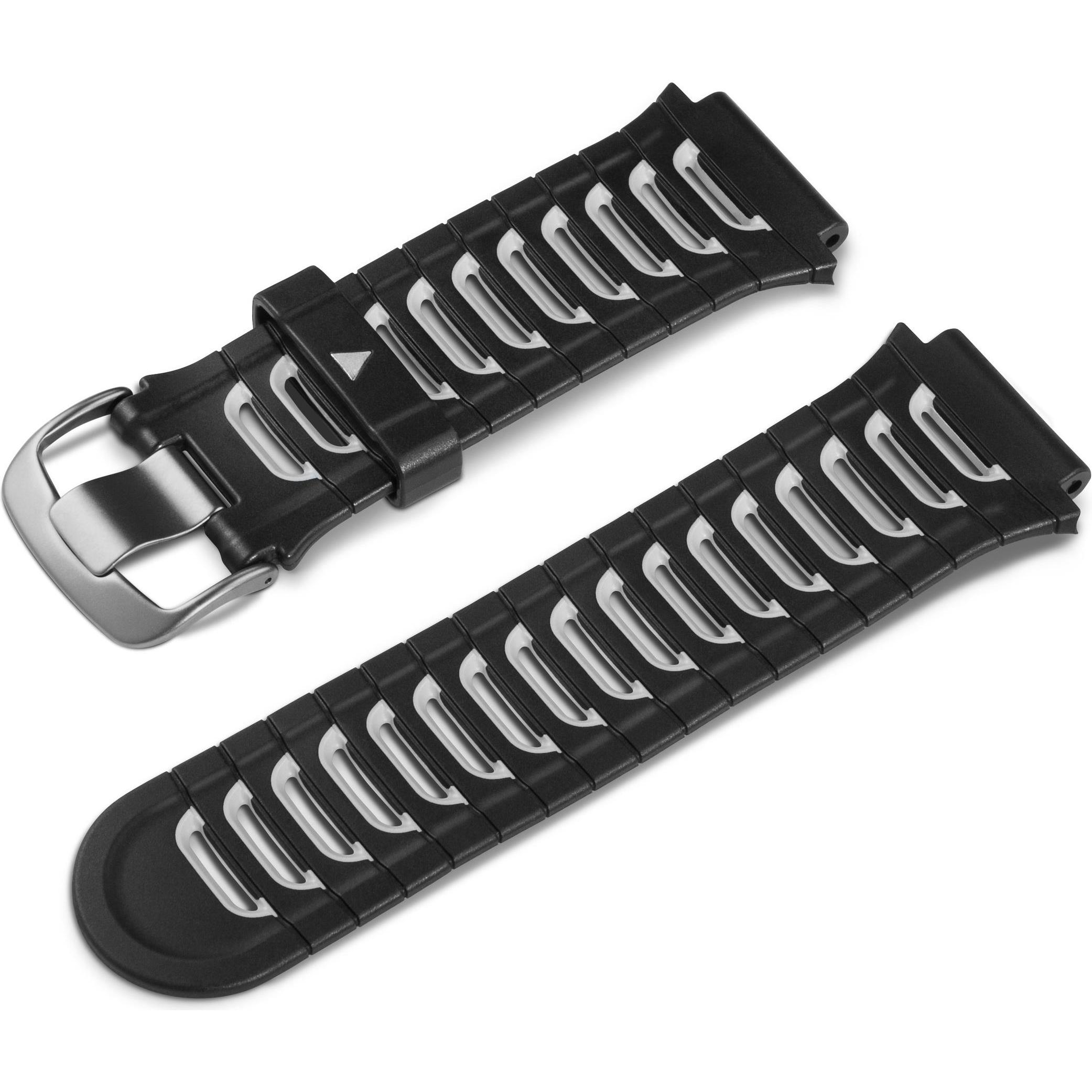 Garmin Forerunner 920XT Armband (Silikon, Forerunner 920XT), Uhrenarmband, Schwarz, Silber