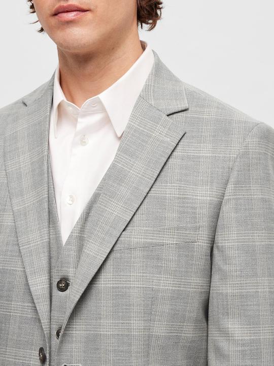 Actual product image Selected Checked Single Breasted Blazer (52)