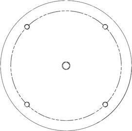 Immagine prodotto Hikvision DS-2909ZJ Adattatore per treppiede in metallo per Bullet (Kit di montaggio)