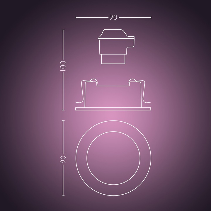 Actual product image Philips Hue Centura Base (350 lm, GU10)