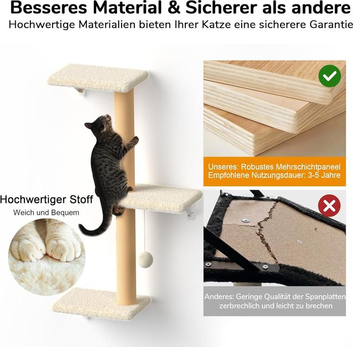 Actual product image Fukumaru 10-teiliges Kletterwand-Set mit Hängematte (Beige)