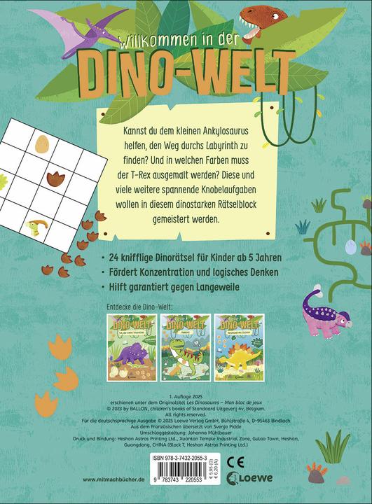 Actual product image Loewe My dinosaur world - puzzle fun with stickers