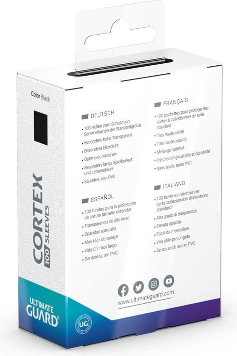 Actual product image Ultimate Guard UGD011145 - Cortex Sleeves Standardgrösse Schwarz (100)
