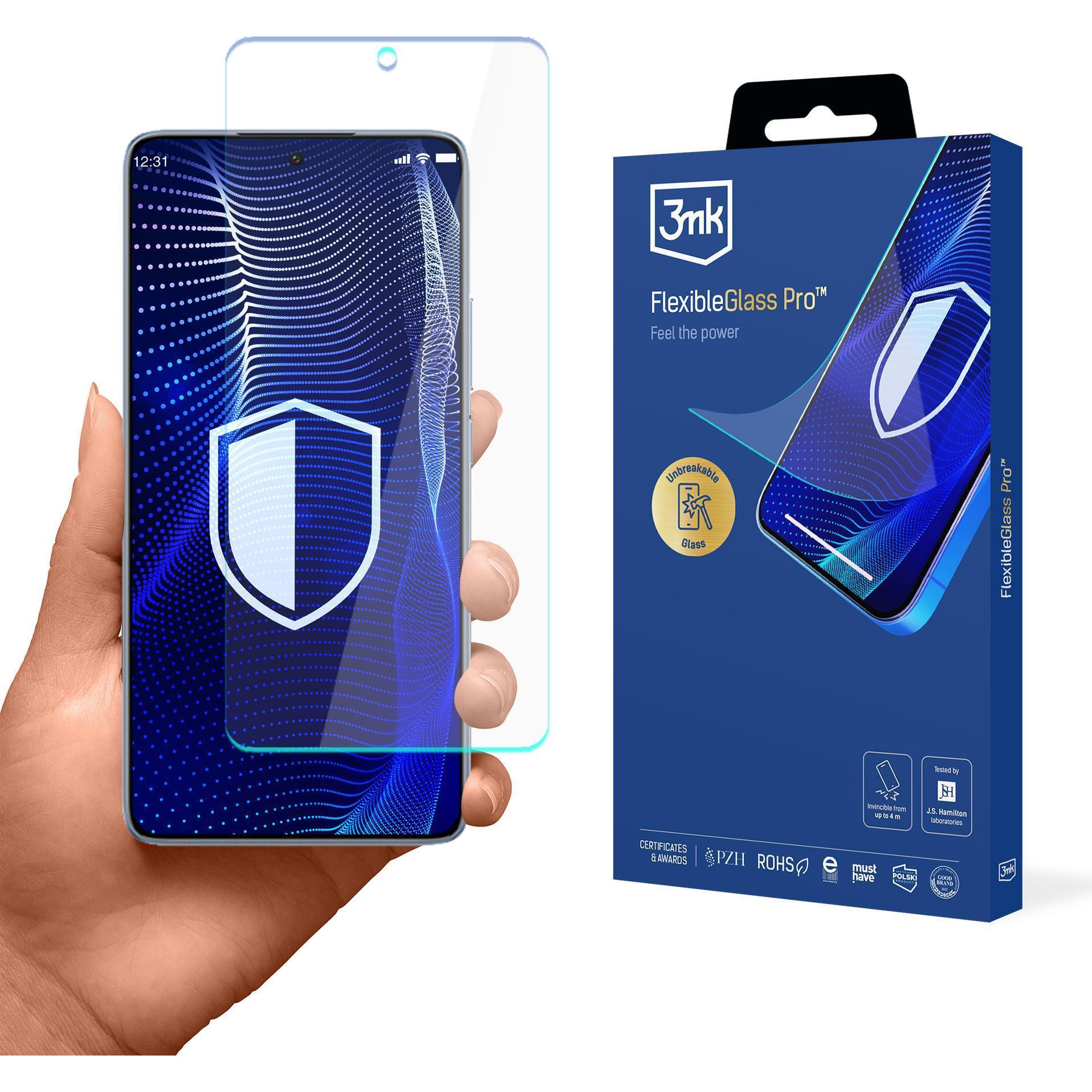 3MK Vetro ibrido FlexibleGlass Pro per Xiaomi 14T / Xiaomi 14T Pro (Xiaomi 14T, Xiaomi 14T Pro), Pellicola protettiva smartphone