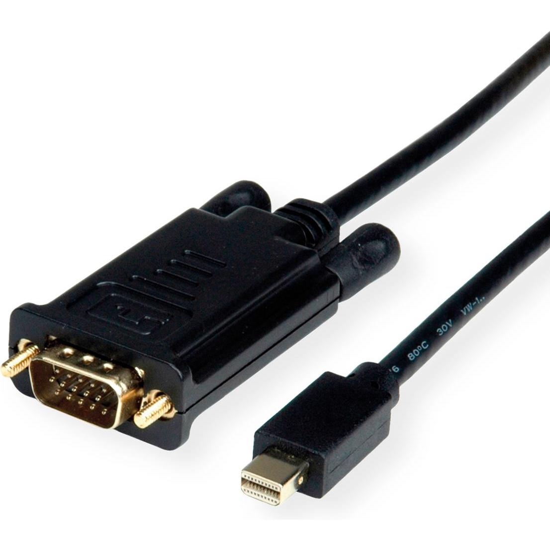 Value Kabel Mini DisplayPort-VGA, Mini DP ST (2 m, DisplayPort), Video Kabel