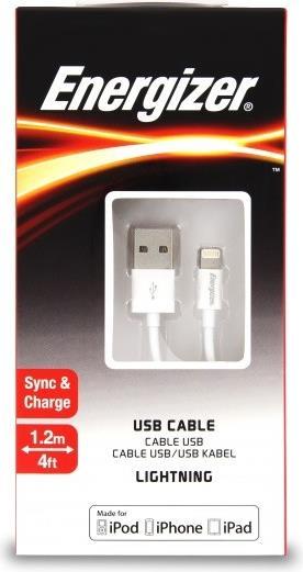 Actual product image Energizer Lightning cable (1.20 m, USB 2.0)