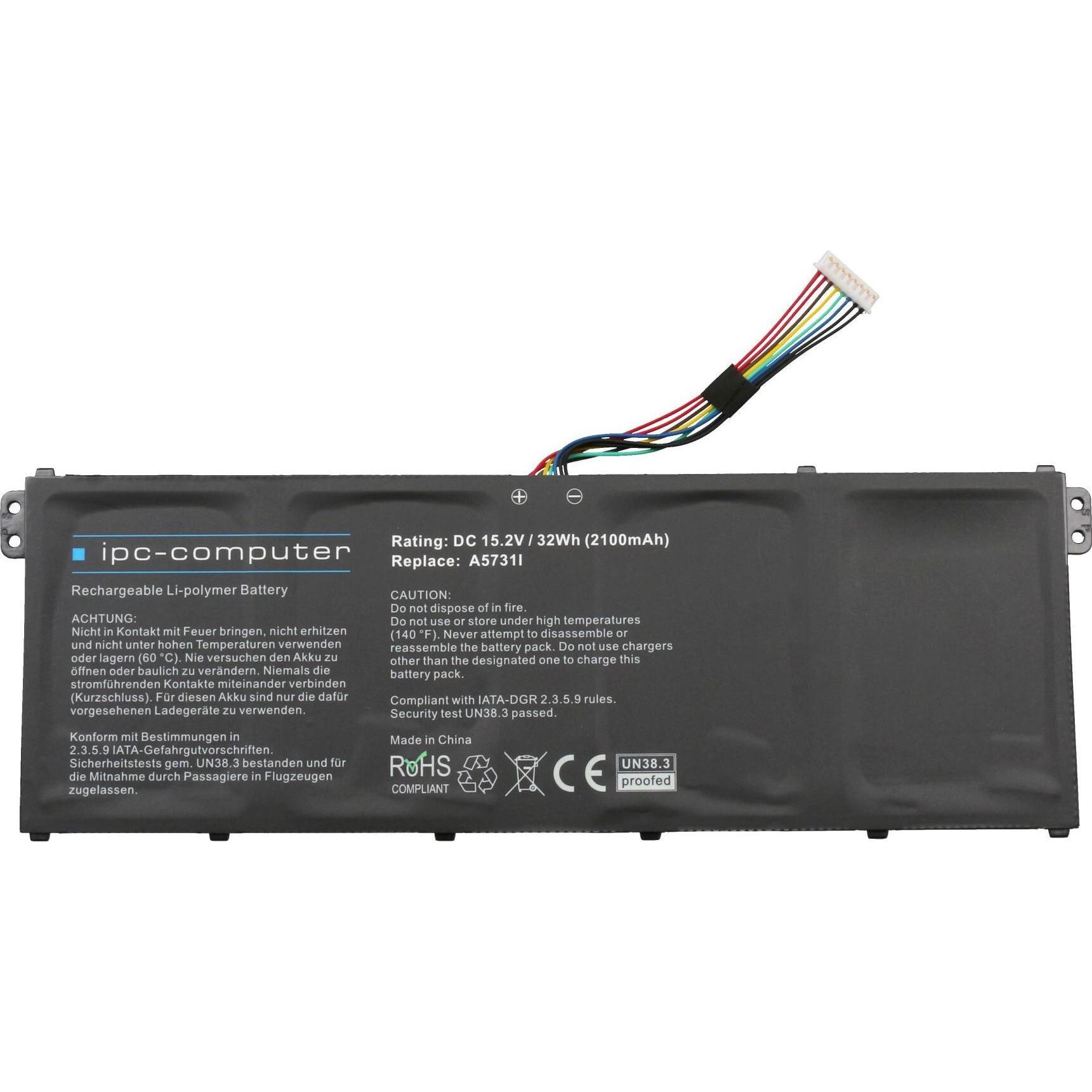 Thumbnail - IPC KT.0040G.006 (4 Zellen, 2100 mAh), Notebook Akku
