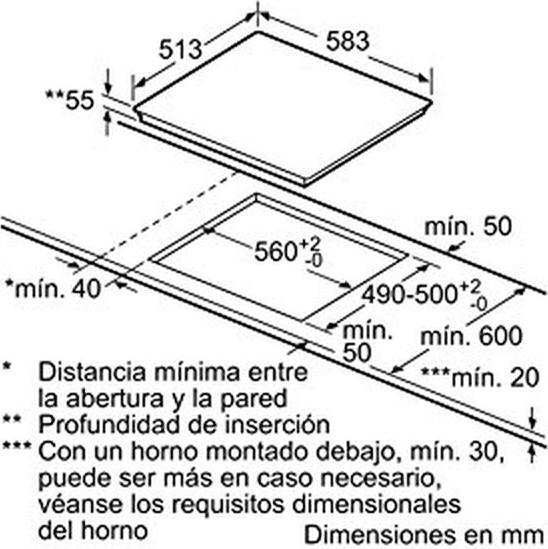Image du produit Balay 3EB865XR (58.30 cm, Table de cuisson à induction)