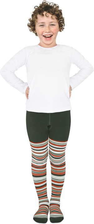 Actual product image Normani Baby thermal tights - striped pattern - 9261 (74/80)