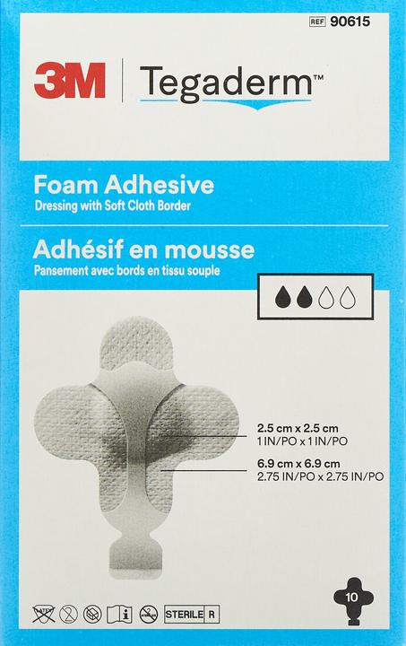 Immagine prodotto 3M Tegaderm Foam HP Schiuma compressa Mini adesivo incrociato 10 pz.