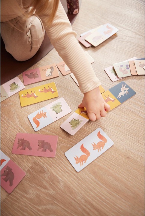 Actual product image Filibabba Domino game - Nordic animals (Dutch, English)