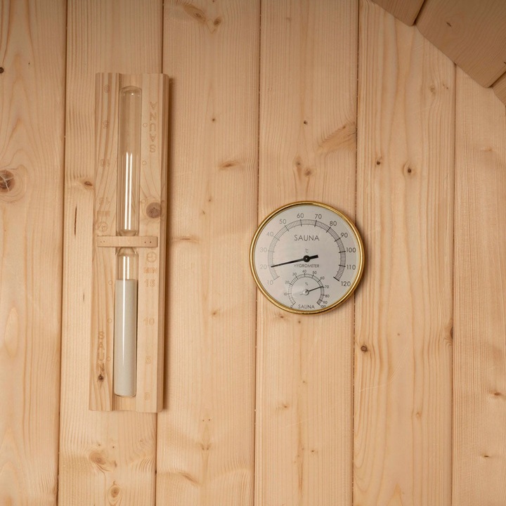 Produktbild Home Deluxe Outdoor Sauna Fasssauna AQUILA L- 195 x 180 cm für 4 Personen - Sauna mit 6kW Ofen