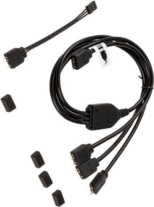 Actual product image Akasa Addressable RGB splitter cable extension