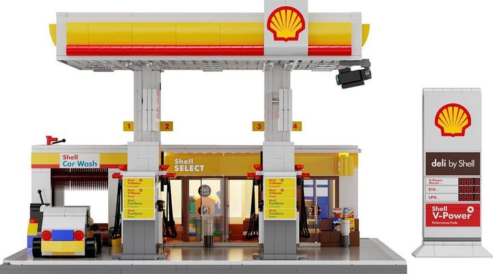Image du produit Cada Shell Tankstelle mit Shop und Waschanlage Bricks