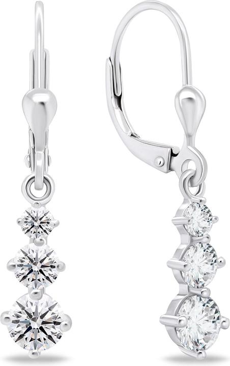 Immagine prodotto Brilio Argento - Bellissimi orecchini in argento con zirconi EA656W