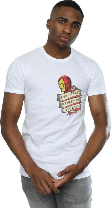 Immagine prodotto Iron Man Tattoo Journey Breast Print Maglietta Uomo (5XL)