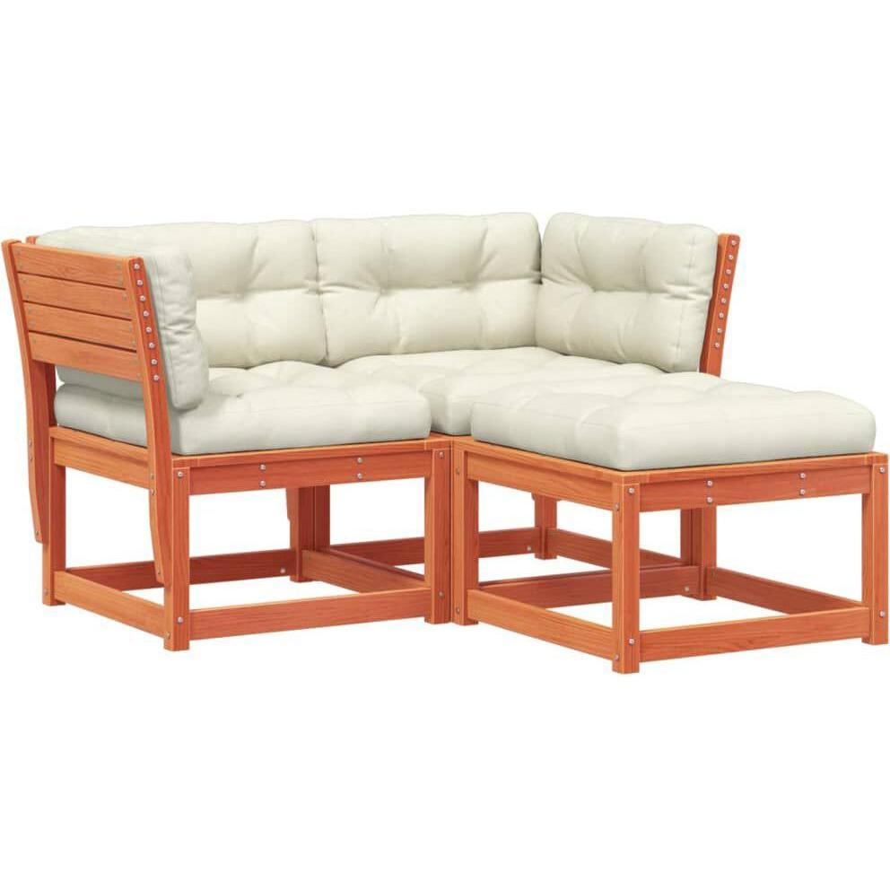 VidaXL, Gartenlounge, 10-tlg. Garten-Lounge-Set mit Kissen