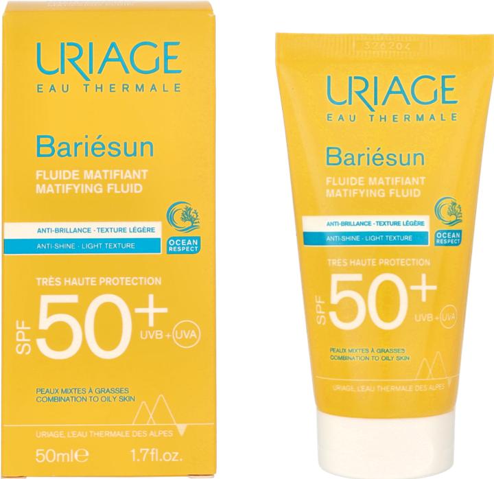 Productafbeelding Uriage Bariésun Matte Fluïde SPF50 (Zonnecrème gezicht, SPF 50, 50 ml, 74 g)
