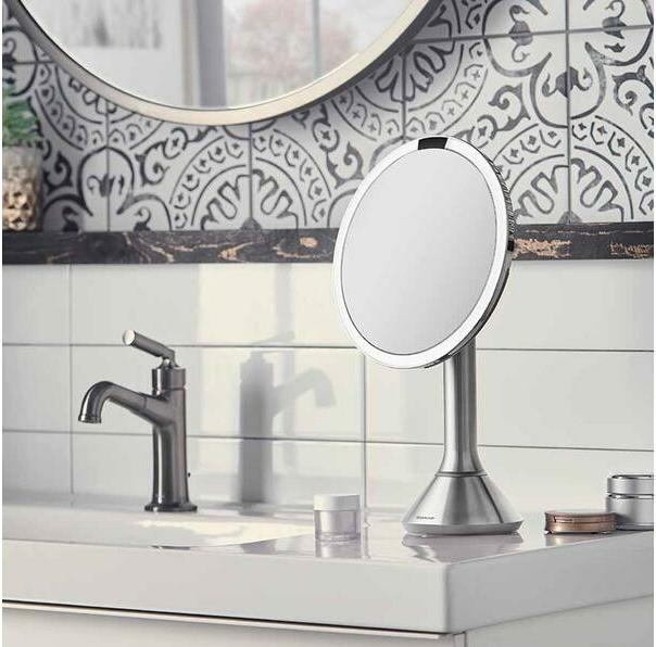 Actual product image Simplehuman Cosmetic mirror with sensor touch control (25.5 x 13.5 x 42.5 cm)