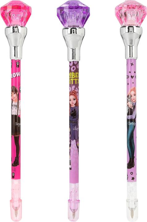 Actual product image Top Model Topmodel - TOPModel Ballpen With Light Rebel Kitty - Purple, Pink (0413180) (Pink, Purple, 1x)