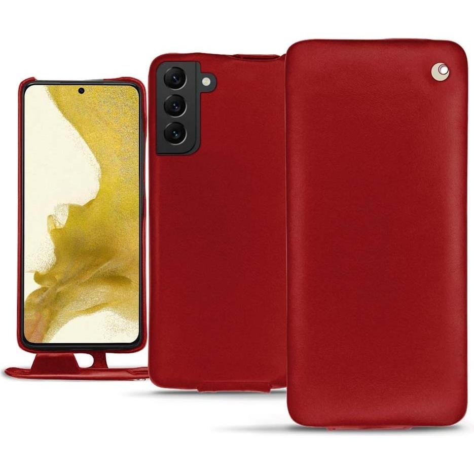 Thumbnail - Noreve Lederschutzhülle vertikal (Samsung Galaxy S22+), Smartphone Hülle, Rot
