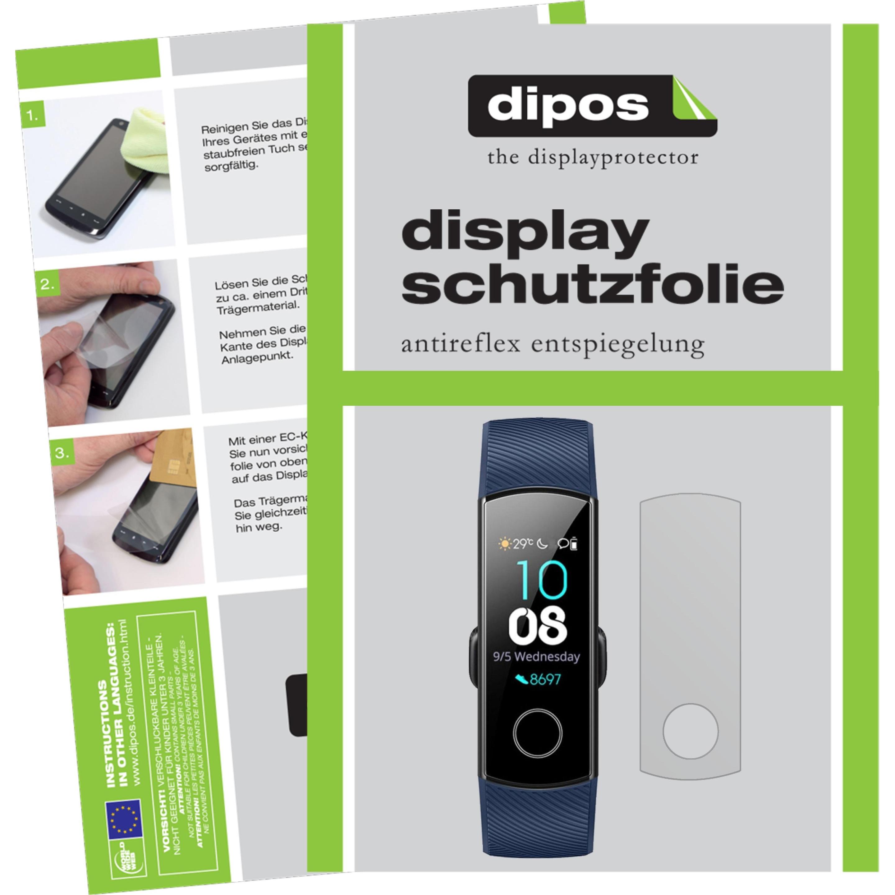 Dipos Displayschutzfolie Antireflex, Smartwatch Schutzfolie, Transparent