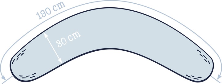 Actual product image Julius Zöllner Stillkissenbezug Twiggy (190 cm)