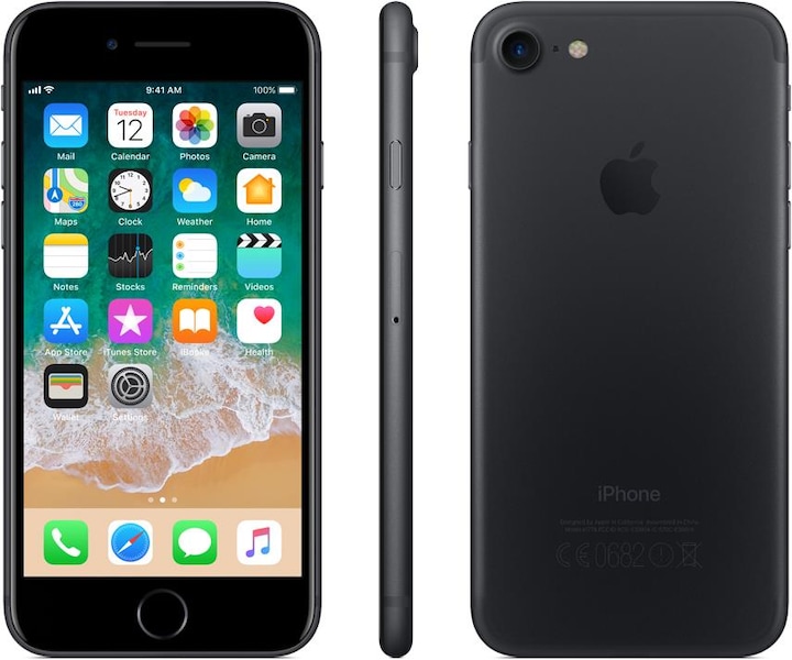 Apple iPhone 7 (128 GB, Black, 4.70", Single SIM, 12 Mpx, 4G)