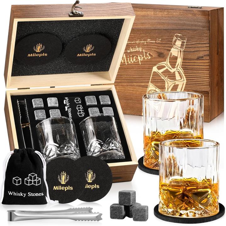Actual product image Miiepls Whisky Gläser Geschenk-Set (2.50 dl, Whisky glass)