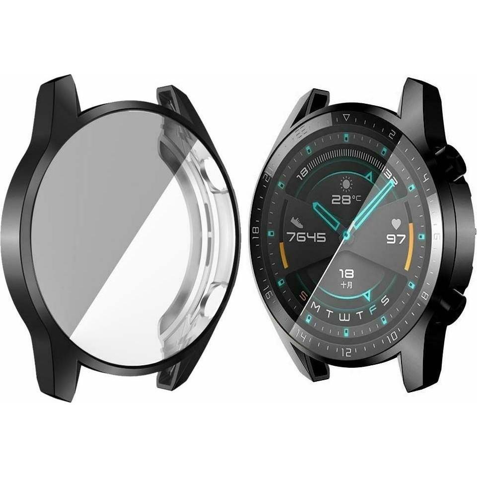 Thumbnail - Strap-it TPU-Hülle (Silikon, Watch GT), Uhrenarmband, Schwarz