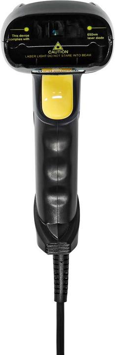 Produktbild Nedis Barcodescanner | Laser | Kabelgebunden | 1D Linear | Stromversorgung über USB | USB2.0 (1D-Barcodes)