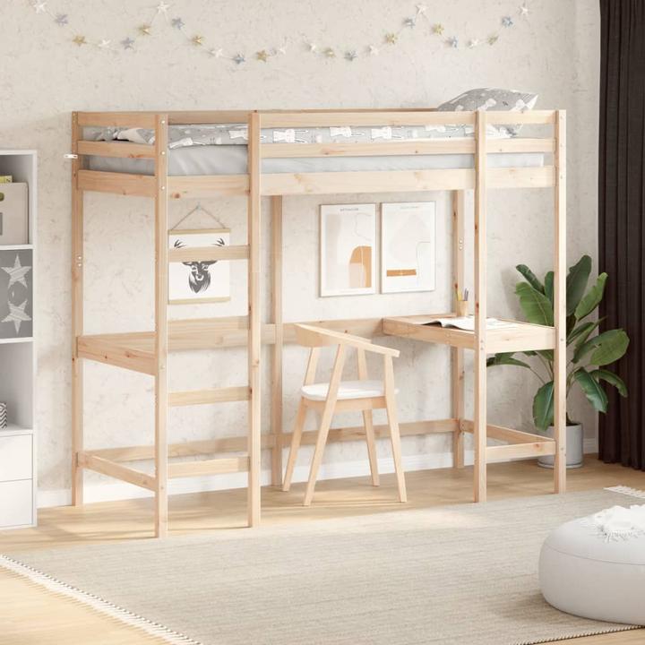 Image du produit vidaXL Lit superposé avec bureau (80 x 200 cm)