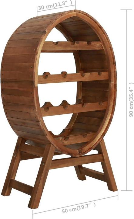 Produktbild vidaXL Weinregal (13 Flaschen, 30 x 50 x 90 cm)