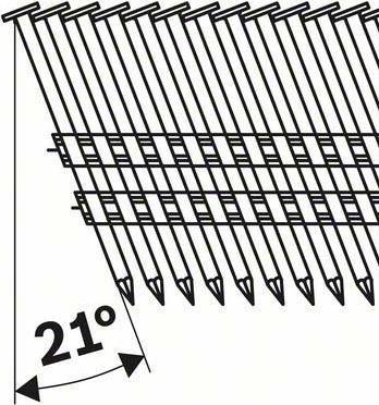 Produktbild Bosch Professional Zubehör Rundkopf-Streifennagel SN21RK 65RHG 2,8 mm, 65 mm, feuerverzinkt, gerillt
