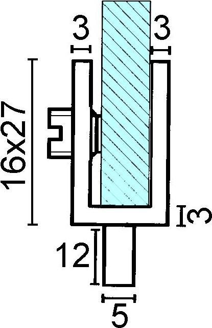 Produktbild Werkstarck Glastürscharniere