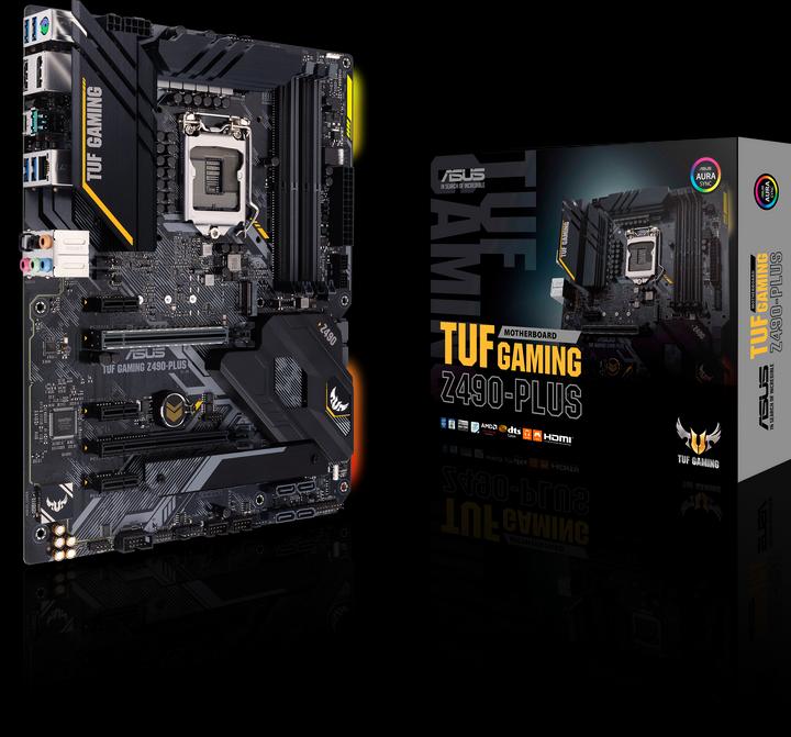 Actual product image ASUS TUF Gaming Z490-PLUS (LGA 1200, Intel Z490, ATX)