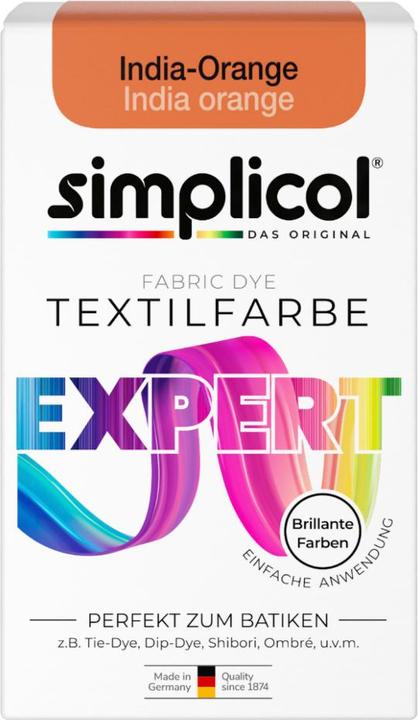 Produktbild Simplicol Textilfarbe expert (Indiaorange, 150 ml)