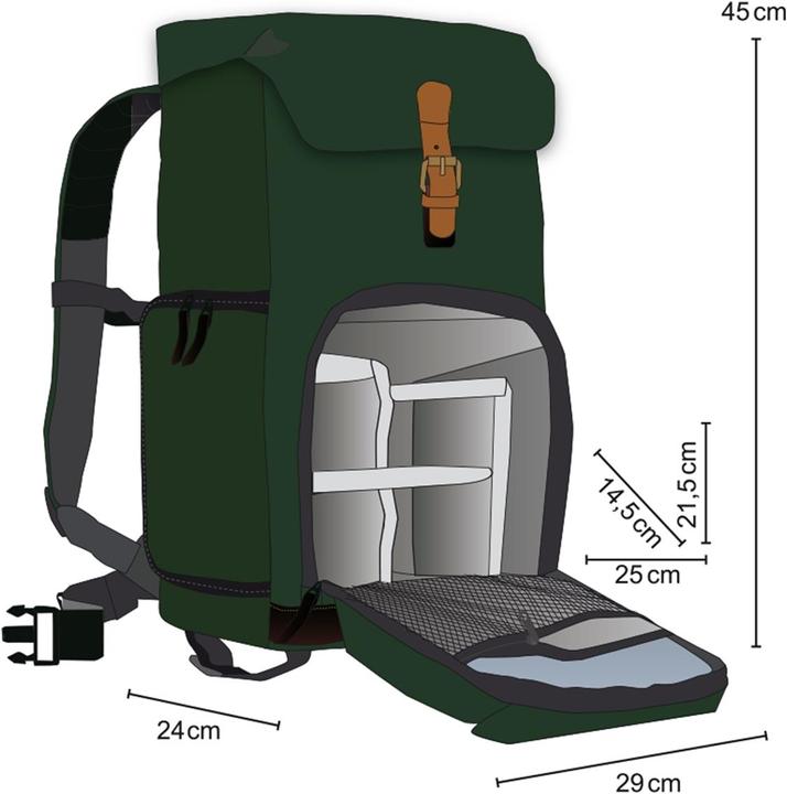Produktbild mantona Luis junior Retro Fotorucksack (Fotorucksack, 29.70 l)