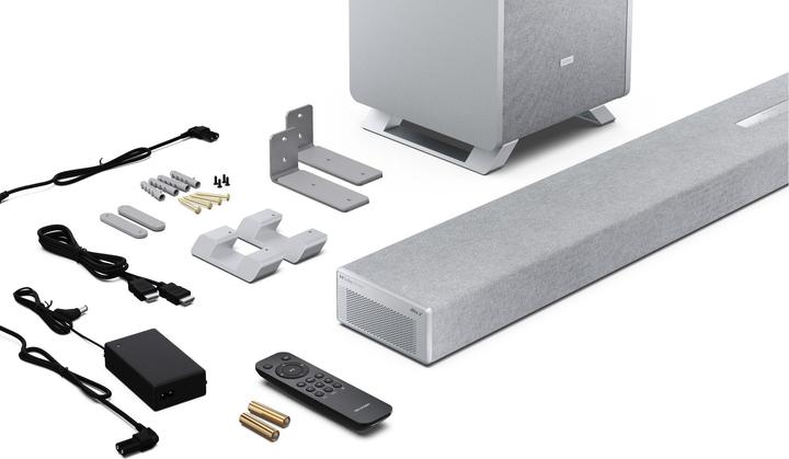 Productafbeelding Sharp Speakers HT-SBW55121(SL) Q 5.1.2 Dolby Atmos/ DTS:X Soundbar with Wireless Subwoofer, Silver | (114 W, 5.1.2 Kanaal)