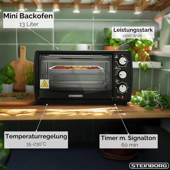 Image du produit Steinborg Mini-Backofen mit Timer