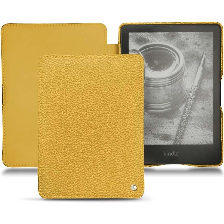 Noreve Lederschutzhülle horizontal (Kindle Papewhite (2021)), Tablet Hülle, Orange