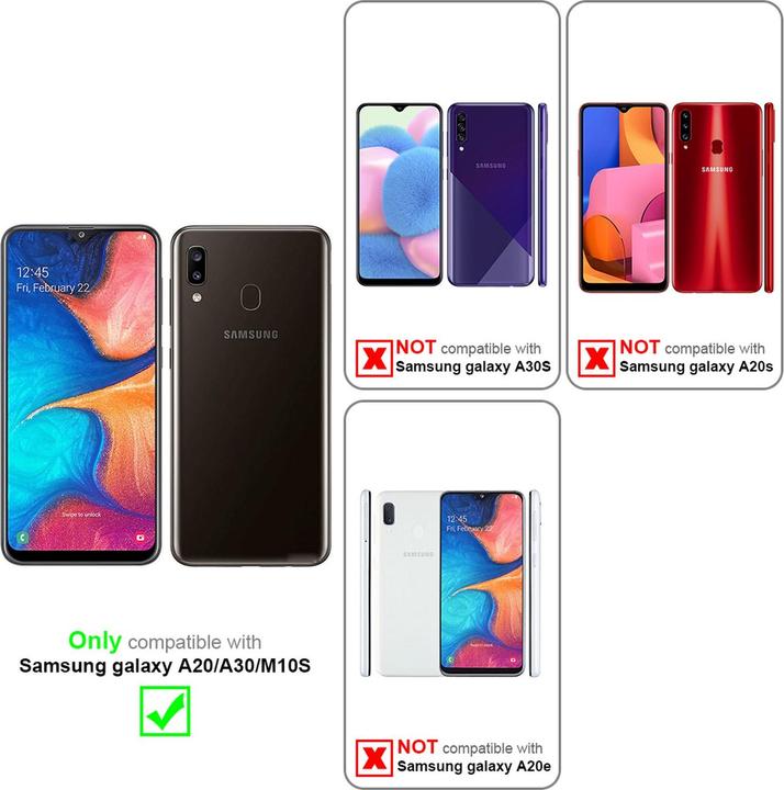 Image du produit Cadorabo Couverture look jeans Book (TCL A30, Samsung Galaxy M10s, Samsung Galaxy A20)