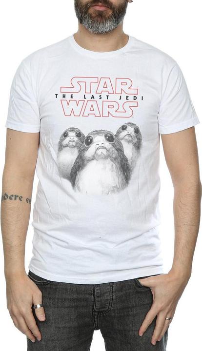 Actual product image Star Wars Mens Porg Cotton T-Shirt (M)