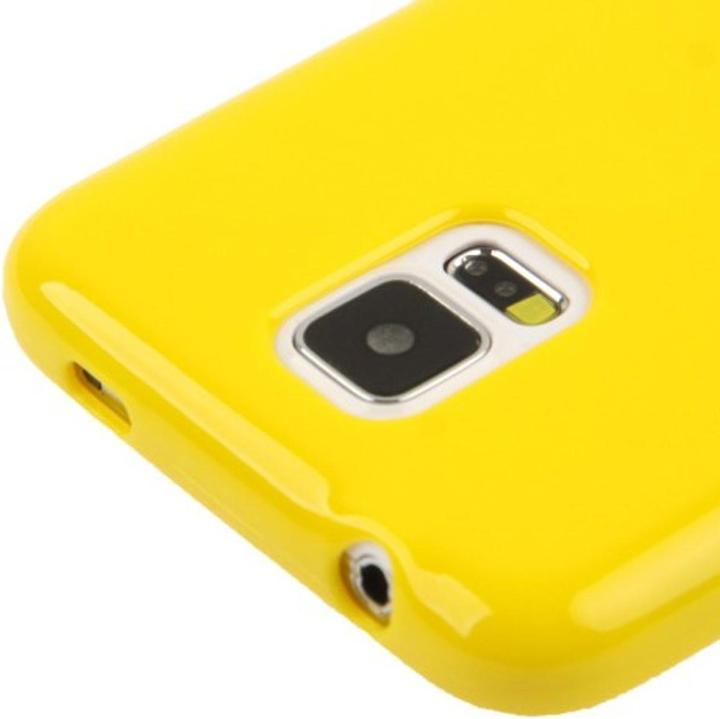 Produktbild König Design Schutzhülle TPU Case für Handy Samsung Galaxy S5 / S5 Neo Gelb (Samsung Galaxy S5, Samsung Galaxy S5 Neo)