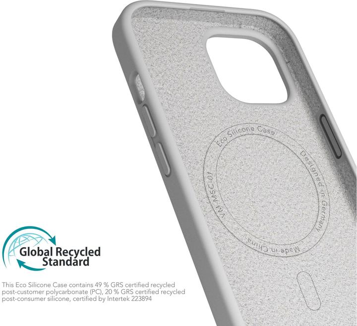 Actual product image Vonmählen Eco Silicone Case for iPhone 15 Light Gray (Apple iPhone 15)